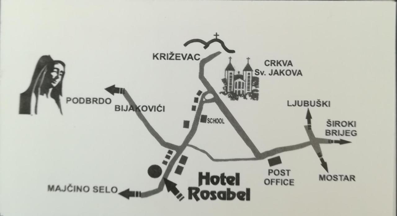 Hotel Rosabel Međugorje Buitenkant foto